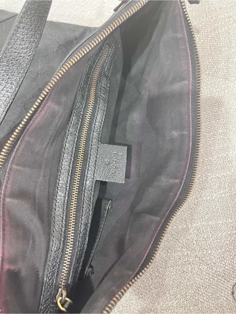 GUCCI GG CANVAS NAILHEAD CROSSBODY BAG.
